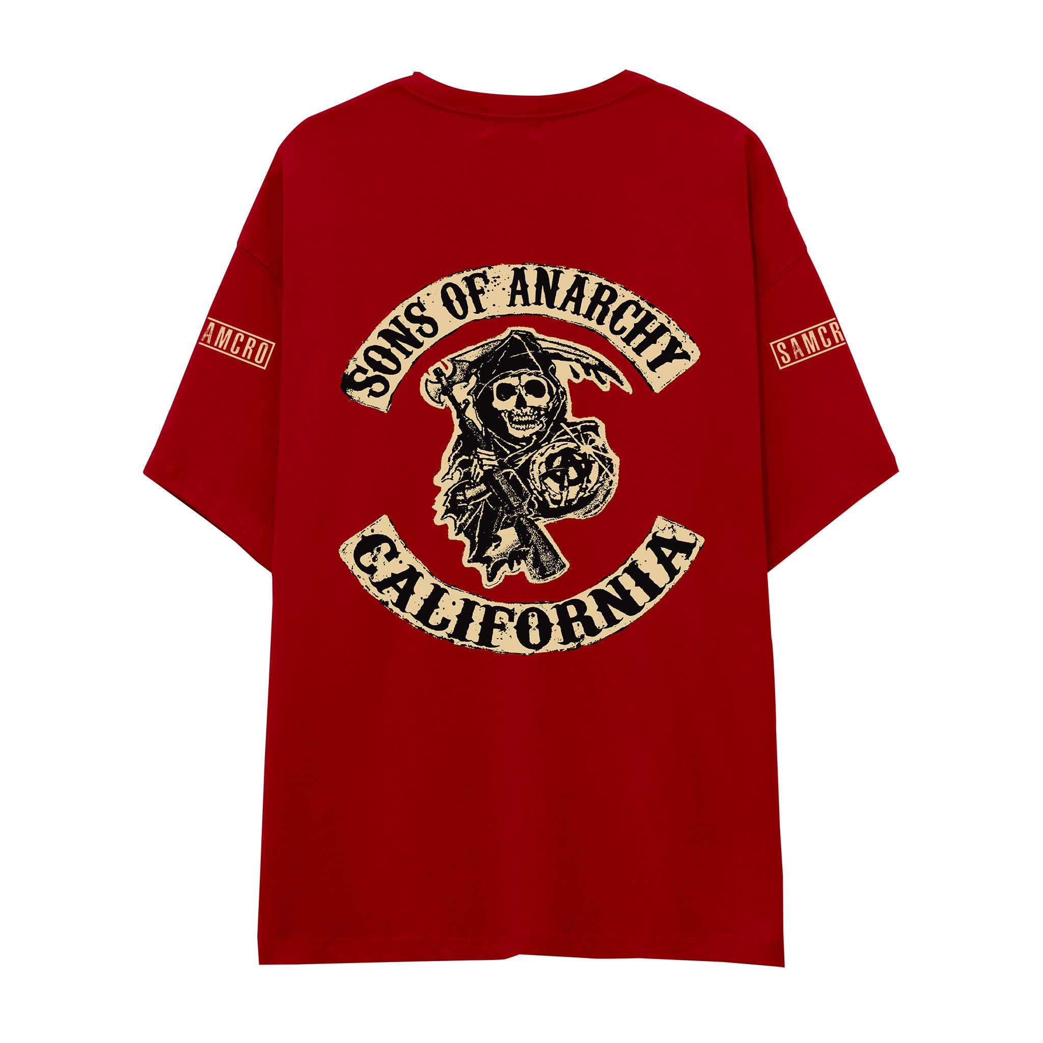 Sons Of Anarchy: Mayhem Oversize Tişört - Kırmızı - Arka görünüm