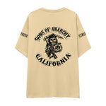 Sons Of Anarchy: Mayhem Oversize Tişört - Krem - Arka görünüm