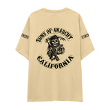 Sons Of Anarchy: Mayhem Oversize Tişört - Krem - Arka görünüm