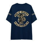 Sons Of Anarchy: Mayhem Oversize Tişört - Lacivert - Arka görünüm