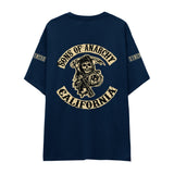 Sons Of Anarchy: Mayhem Oversize Tişört - Lacivert - Arka görünüm