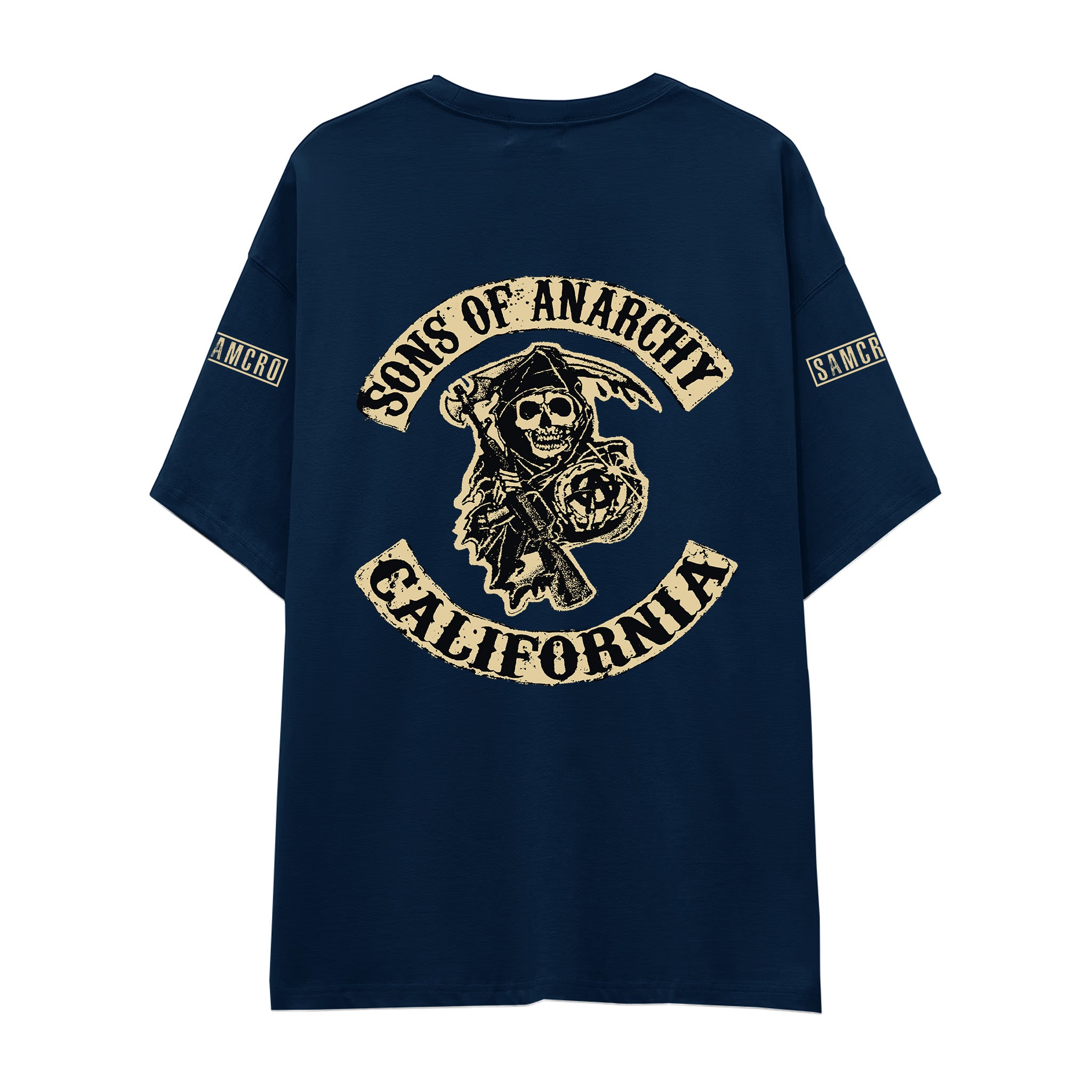 Sons Of Anarchy: Mayhem Oversize Tişört - Lacivert - Arka görünüm
