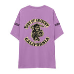 Sons Of Anarchy: Mayhem Oversize Tişört - Lila - Arka görünüm
