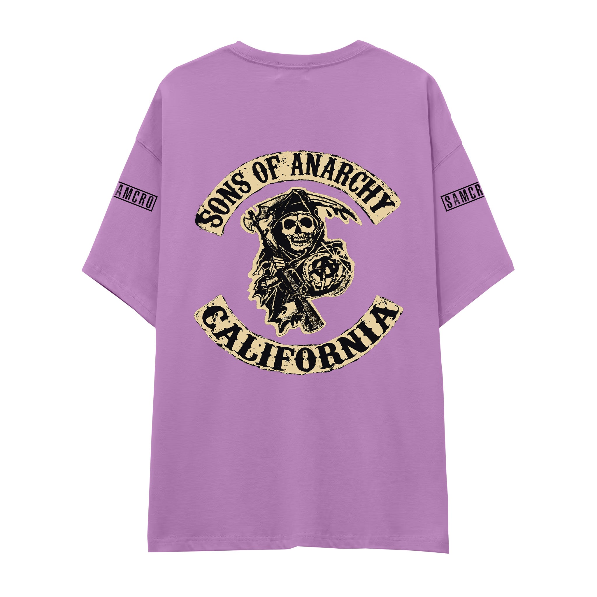 Sons Of Anarchy: Mayhem Oversize Tişört - Lila - Arka görünüm