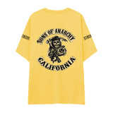 Sons Of Anarchy: Mayhem Oversize Tişört - Sarı - Arka görünüm