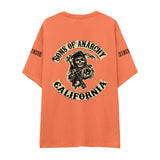 Sons Of Anarchy: Mayhem Oversize Tişört - Somon - Arka görünüm