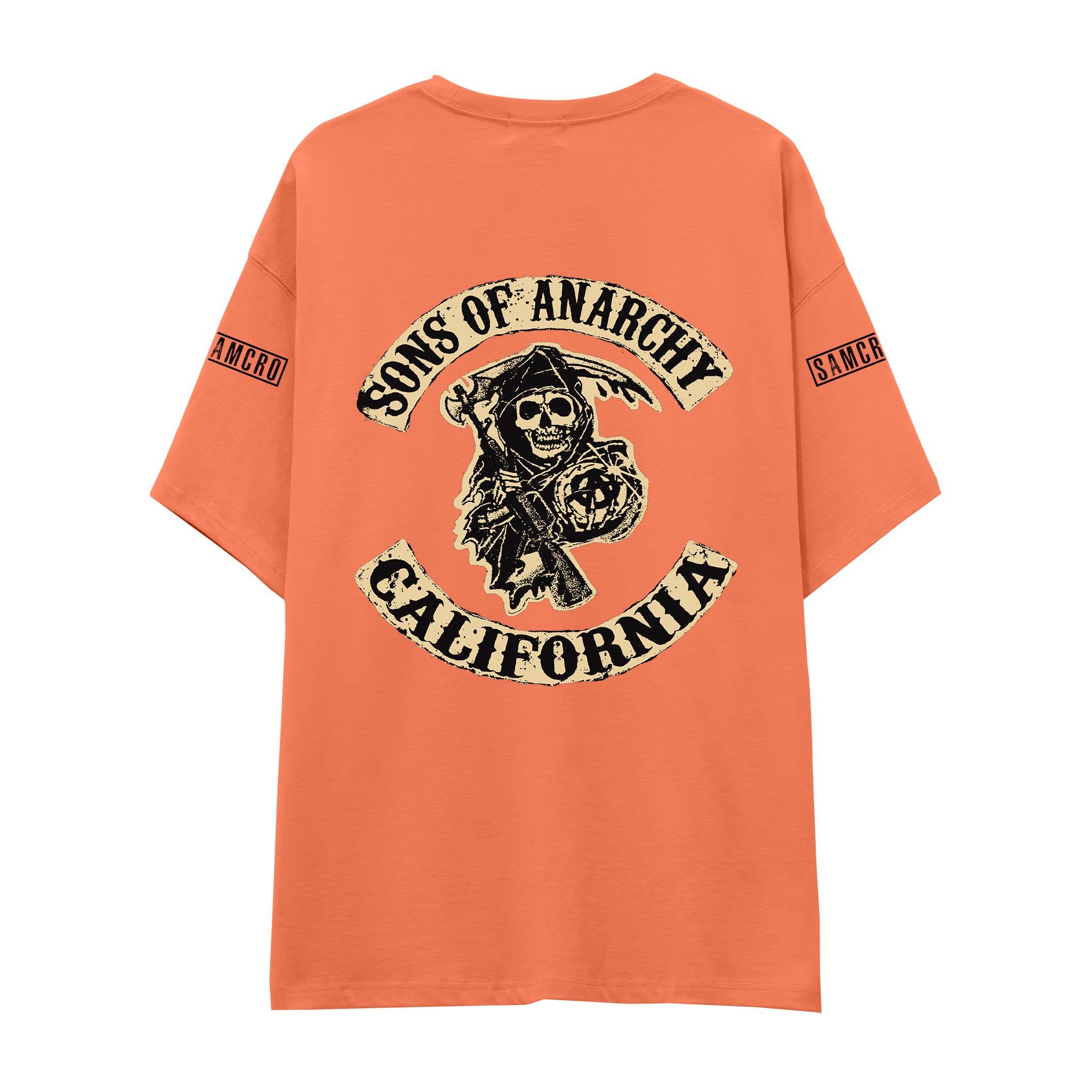 Sons Of Anarchy: Mayhem Oversize Tişört - Somon - Arka görünüm