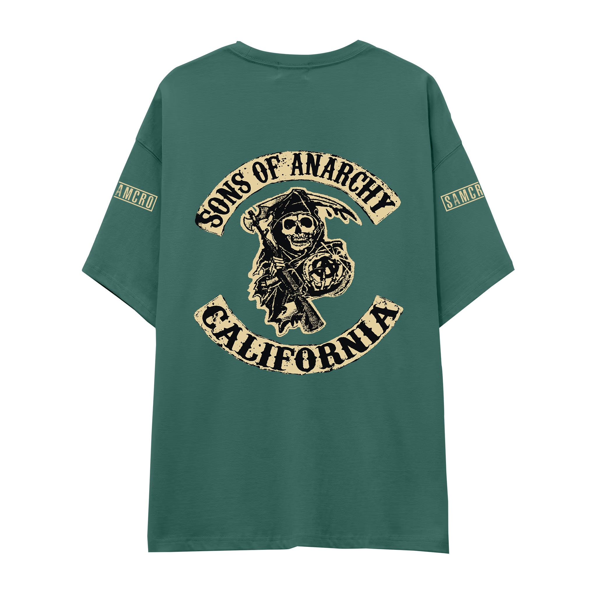 Sons Of Anarchy: Mayhem Oversize Tişört - Yeşil - Arka görünüm