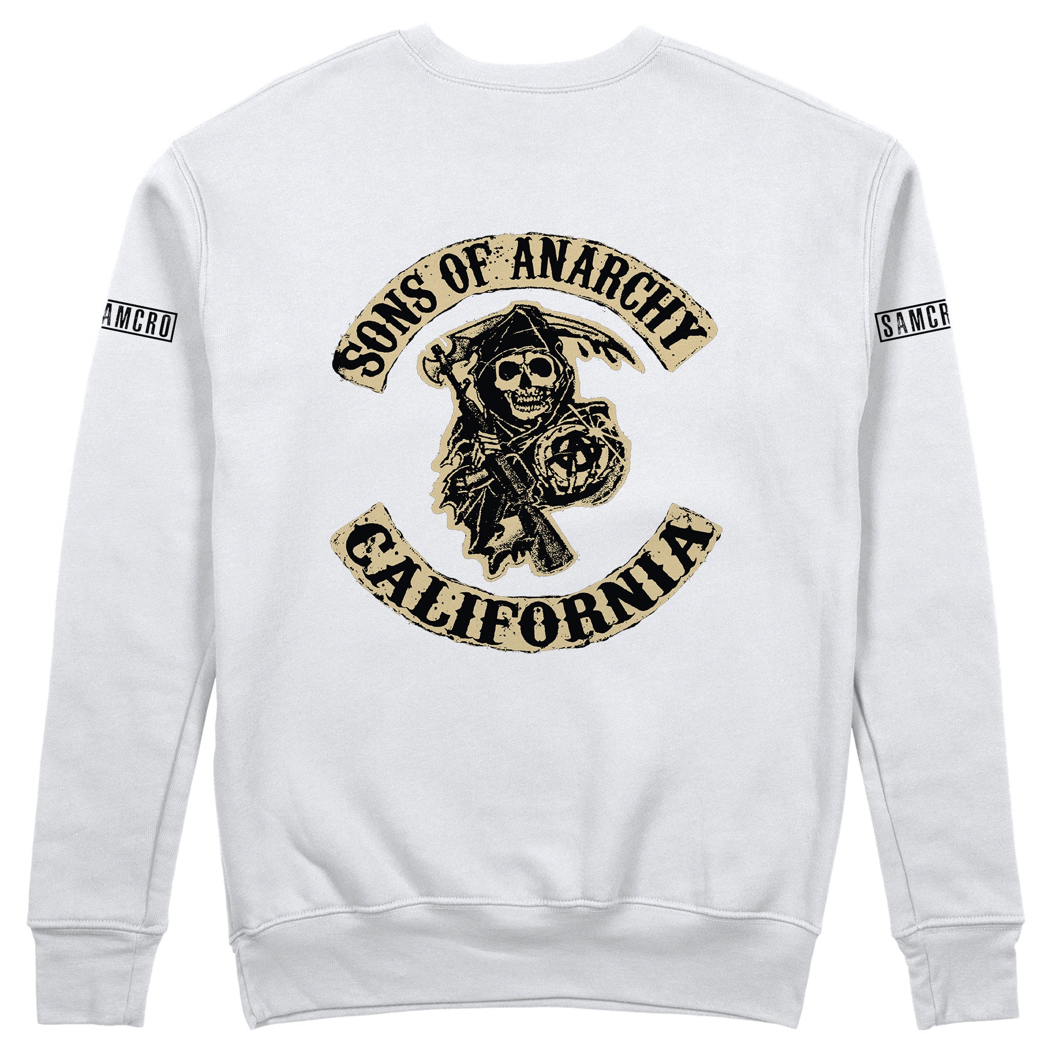 Sons Of Anarchy: Mayhem Sweatshirt - Beyaz - Arka görünüm