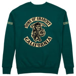 Sons Of Anarchy: Mayhem Sweatshirt - Koyu Yeşil - Arka görünüm