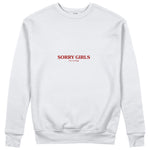 Sorry Girls Sweatshirt - Beyaz - ön görünüm