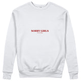 Sorry Girls Sweatshirt - Beyaz - ön görünüm