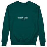 Sorry Girls Sweatshirt - Koyu Yeşil - ön görünüm