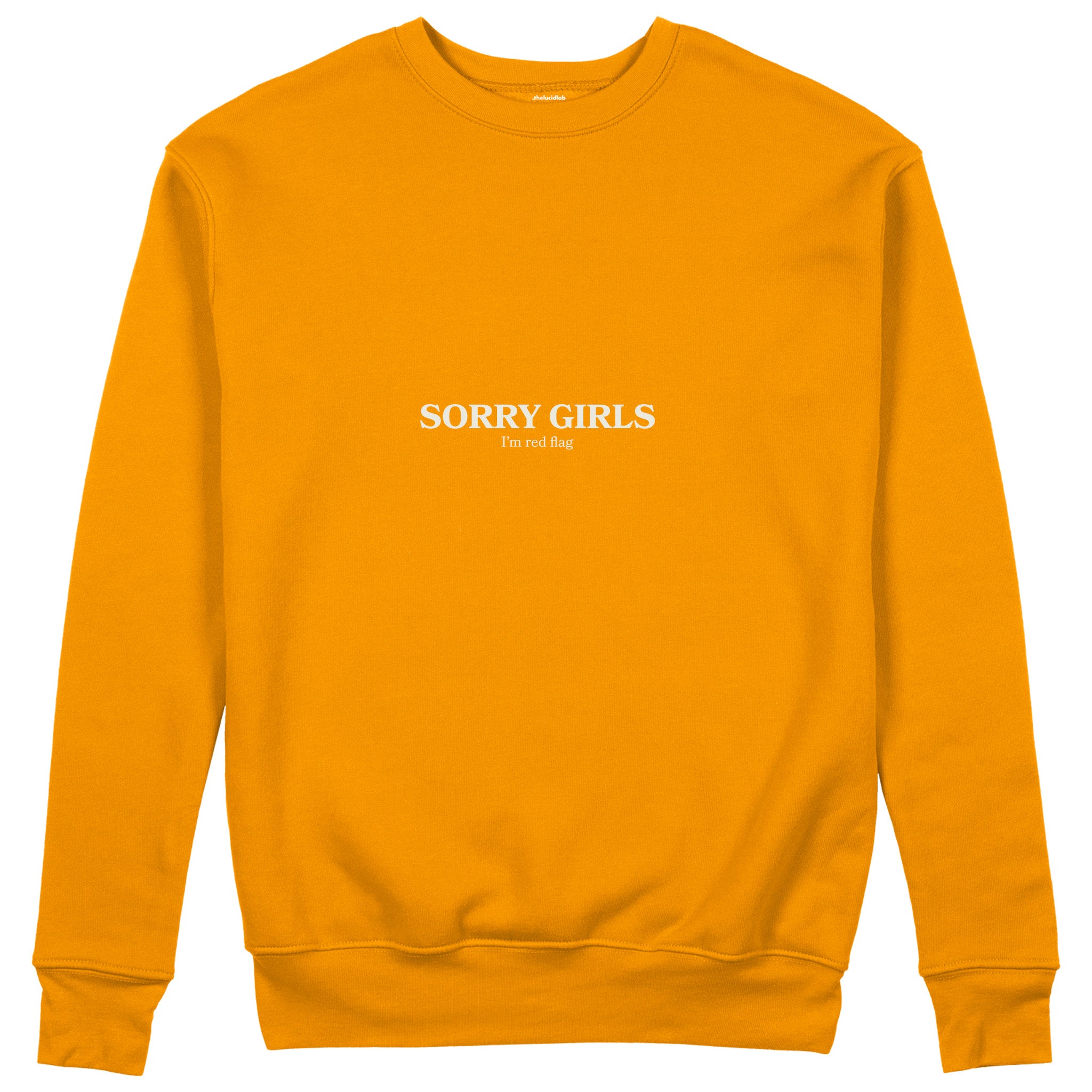 Sorry Girls Sweatshirt - Turuncu - ön görünüm