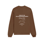Spa-Francorchamps Grand Prix Oversize Sweatshirt - Kahverengi - arka görünüm