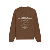 Spa-Francorchamps Grand Prix Oversize Sweatshirt - Kahverengi - arka görünüm