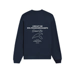 Spa-Francorchamps Grand Prix Oversize Sweatshirt - Lacivert - arka görünüm