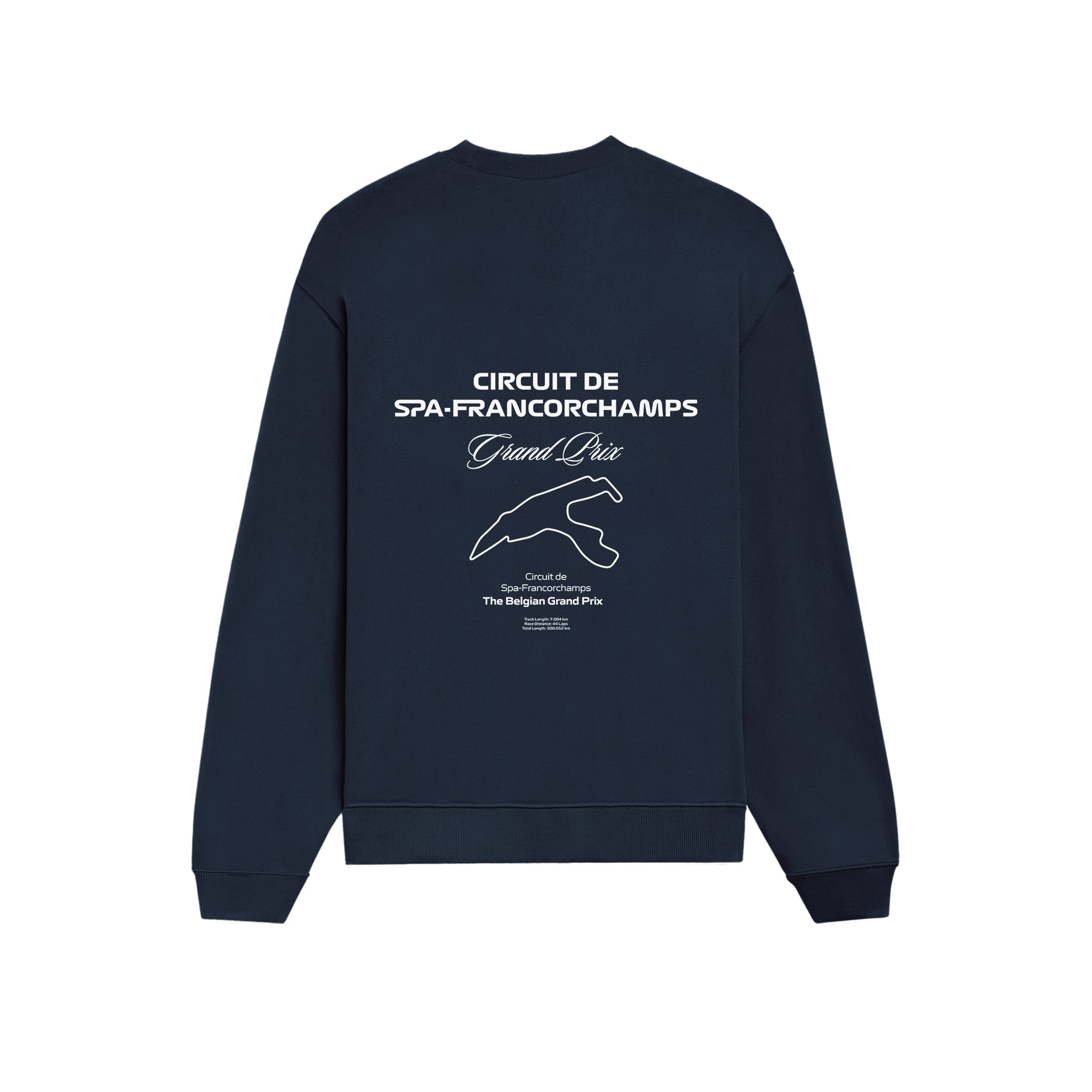 Spa-Francorchamps Grand Prix Oversize Sweatshirt - Lacivert - arka görünüm
