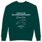 Spa-Francorchamps Grand Prix Sweatshirt - Koyu Yeşil - arka görünüm