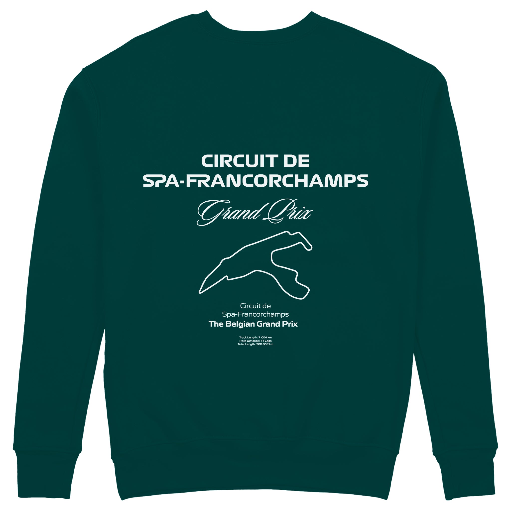 Spa-Francorchamps Grand Prix Sweatshirt - Koyu Yeşil - arka görünüm
