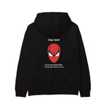 Gay Test - Spider-Man Hoodie — Siyah — Arka baskı