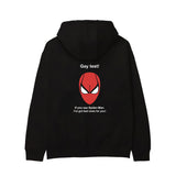 Gay Test - Spider-Man Hoodie — Siyah — Arka baskı