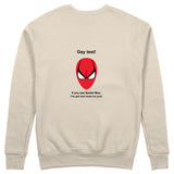 Gay Test - Spider-Man Sweatshirt — Bej — Arka baskı