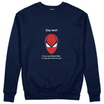 Gay Test - Spider-Man Sweatshirt — Lacivert — Ön görünüm