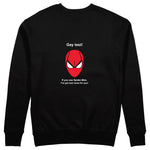 Gay Test - Spider-Man Sweatshirt — Siyah — Arka baskı