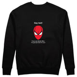 Gay Test - Spider-Man Sweatshirt — Siyah — Arka baskı