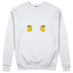 Squeeze Me Sweatshirt — Beyaz — Ön baskı
