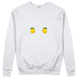 Squeeze Me Sweatshirt — Beyaz — Ön baskı