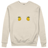 Squeeze Me Sweatshirt — Bej — Ön baskı