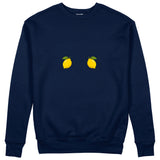 Squeeze Me Sweatshirt — Lacivert — Ön baskı