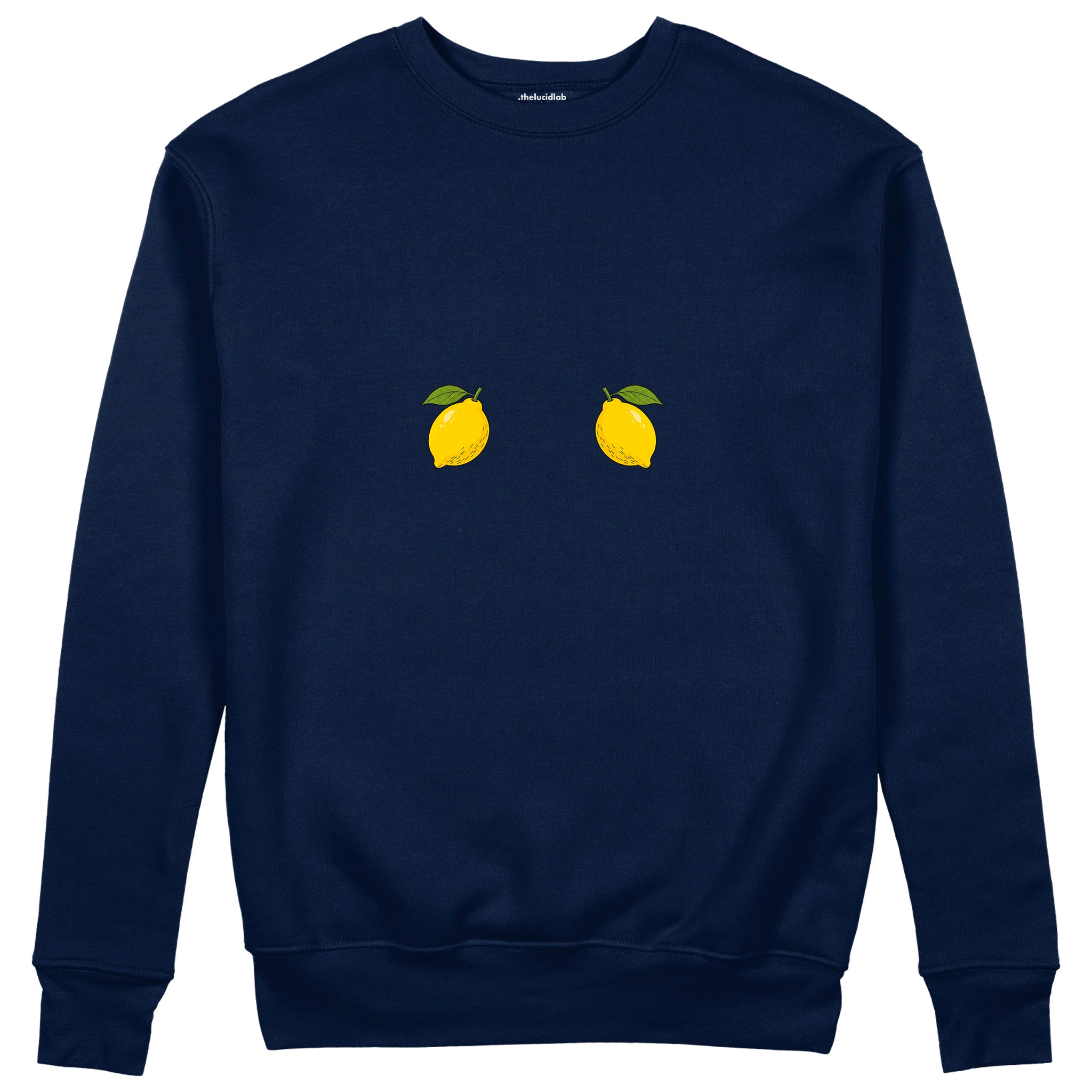 Squeeze Me Sweatshirt — Lacivert — Ön baskı