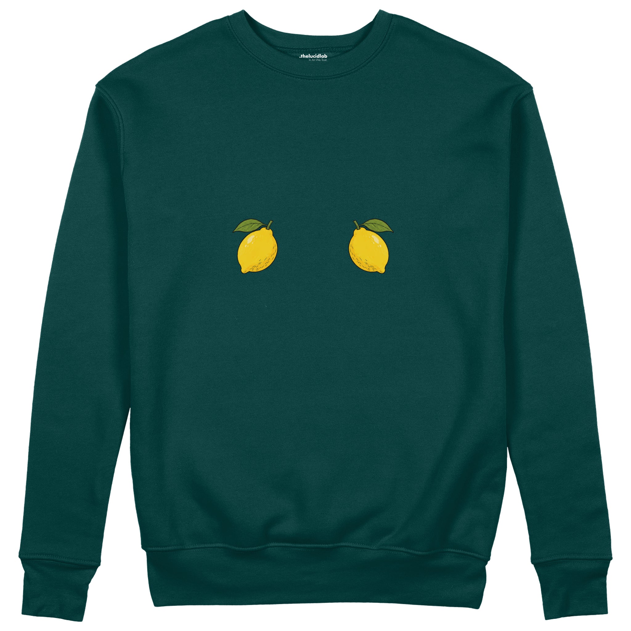Squeeze Me Sweatshirt — Koyu Yeşil — Ön baskı