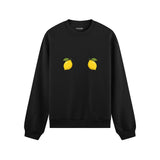 Squeeze Me Oversize Sweatshirt — Siyah — Ön baskı