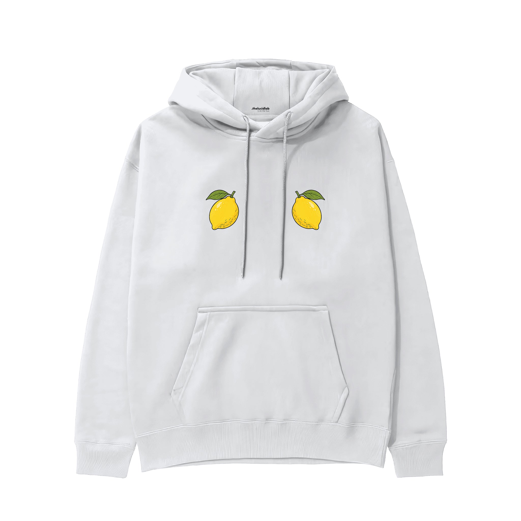 Squeeze Me Hoodie — Beyaz — Ön baskı