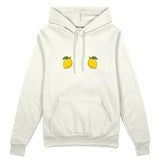 Squeeze Me Oversize Hoodie — Beyaz — Ön baskı
