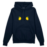 Squeeze Me Oversize Hoodie — Lacivert — Ön baskı
