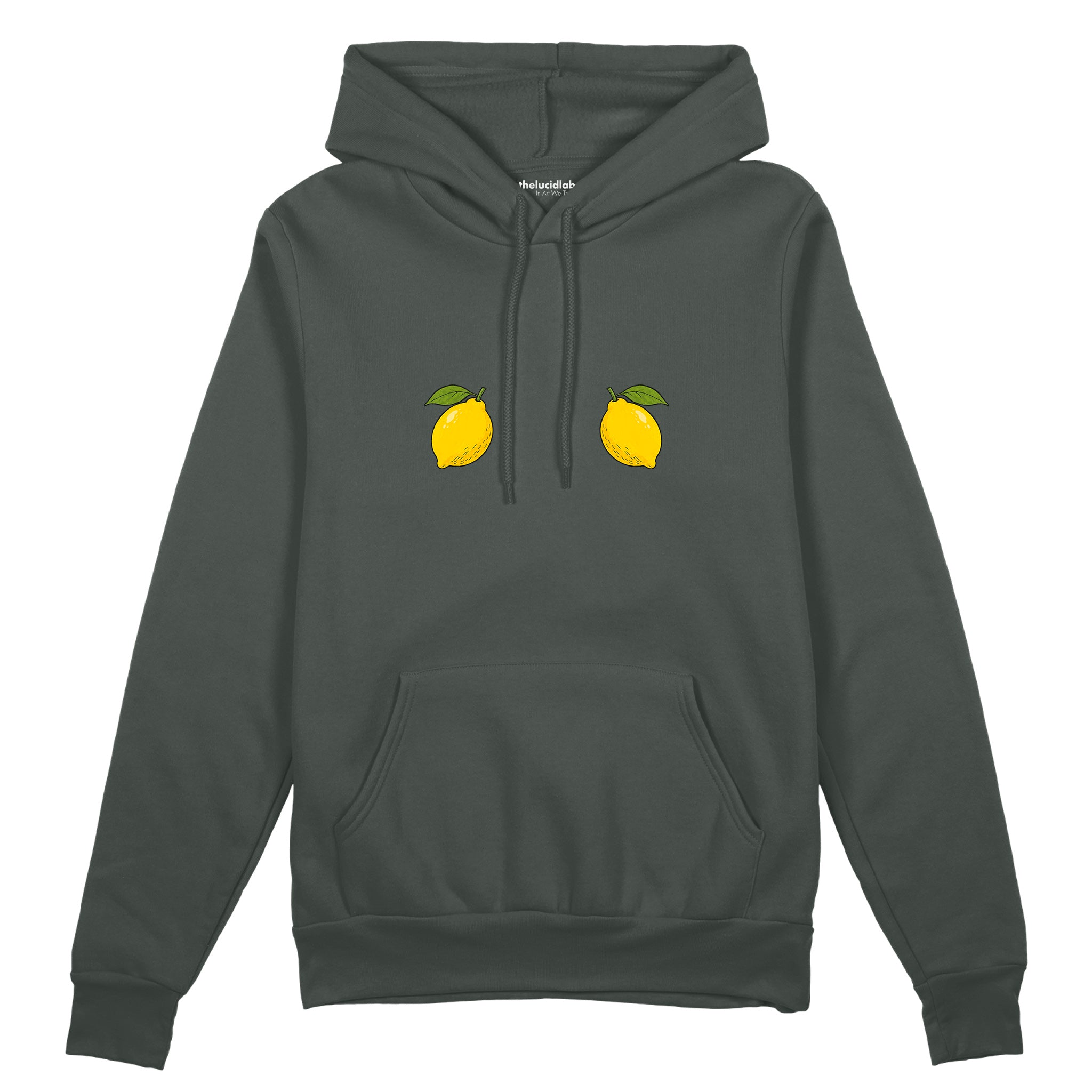 Squeeze Me Oversize Hoodie — Antrasit — Ön baskı