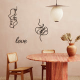 Passion - Love Themed 3 Piece Set Decorative Metal Painting