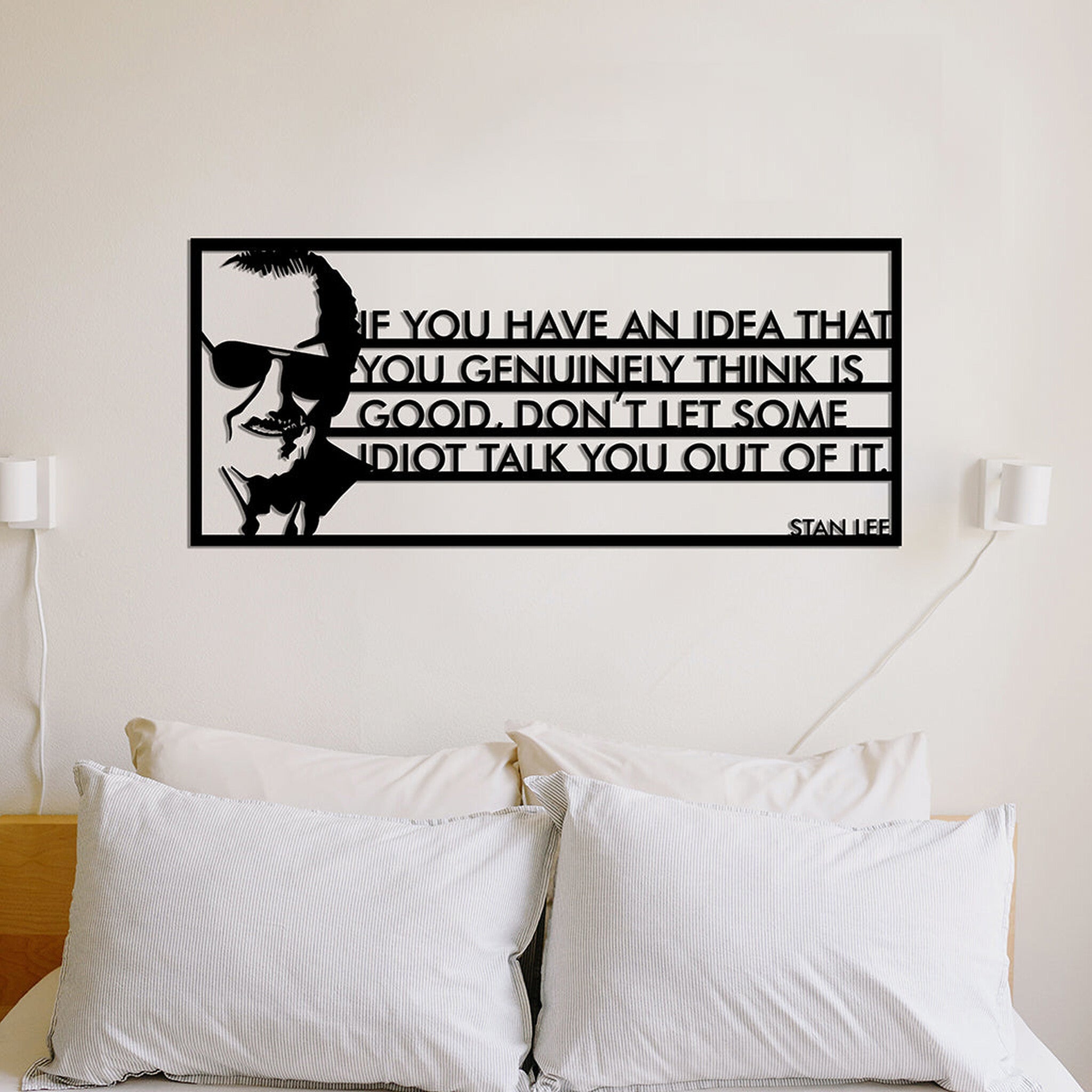 Stan Lee - Metal Duvar Yazısı