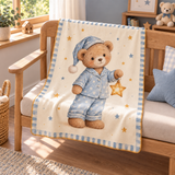 Starlight Teddy Polar Bebek Battaniyesi — Çapraz görünüm