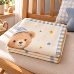 Starlight Teddy Polar Bebek Battaniyesi — Katlı görünüm