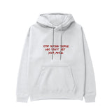Stop Dating Hoodie - Beyaz - ön görünüm
