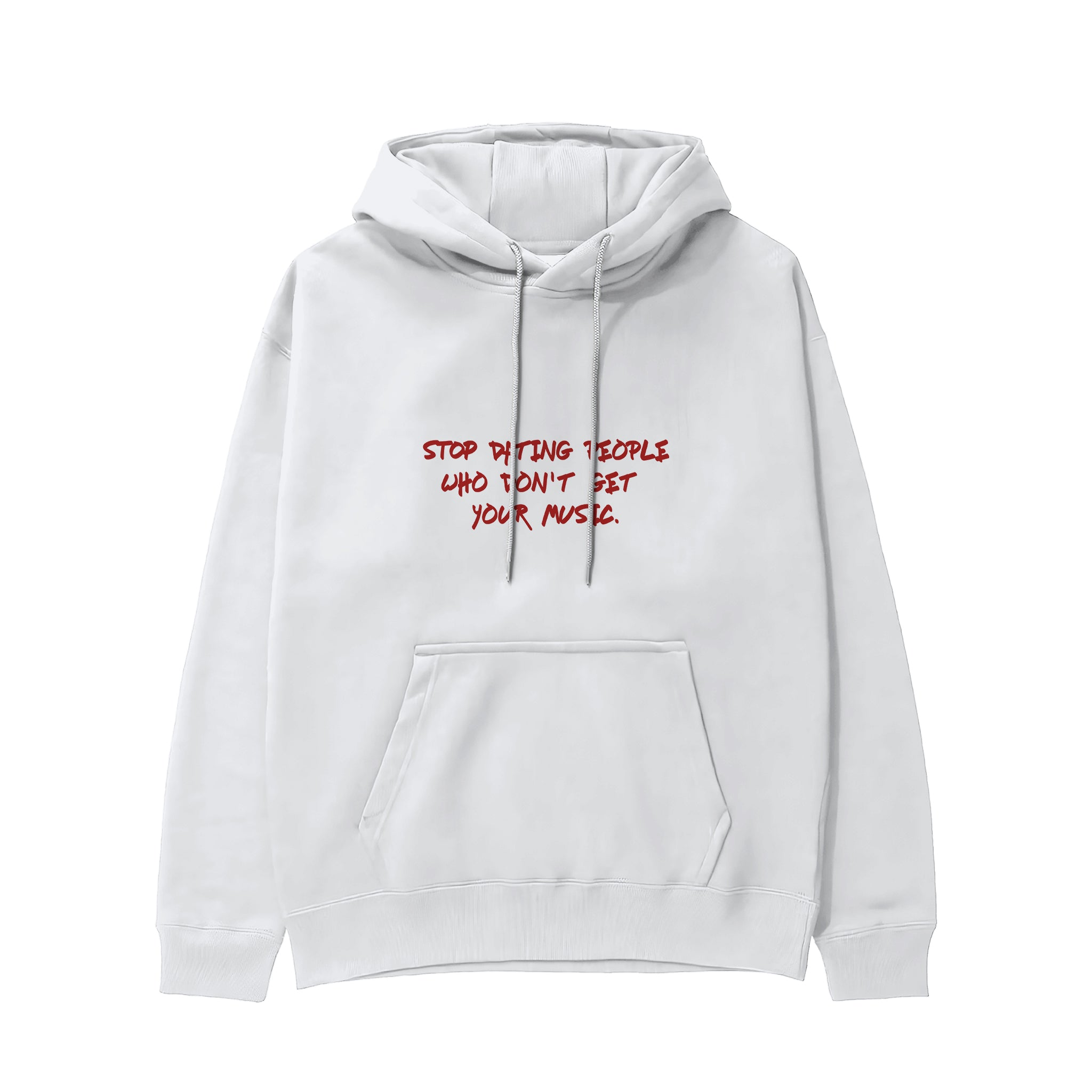 Stop Dating Hoodie - Beyaz - ön görünüm