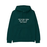 Stop Dating Hoodie - Koyu Yeşil - ön görünüm