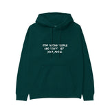 Stop Dating Hoodie - Koyu Yeşil - ön görünüm