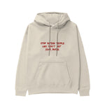 Stop Dating Hoodie - Krem - ön görünüm